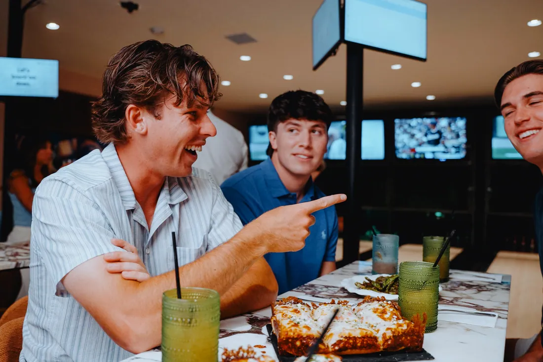 Drinks and shareables at House Rules